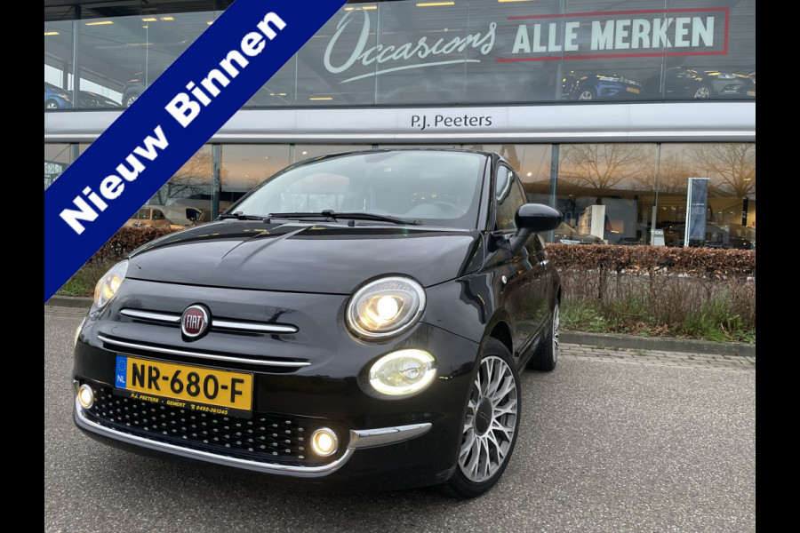 Fiat 500 0.9 TwinAir Turbo Lounge Airco - Cruise control - Parkeersensoren achter - Bluetooth - Panoramadak - Radio - Licht metalen velgen - Stuur multifunctioneel - Start/stop systeem - Elektrische ramen voor