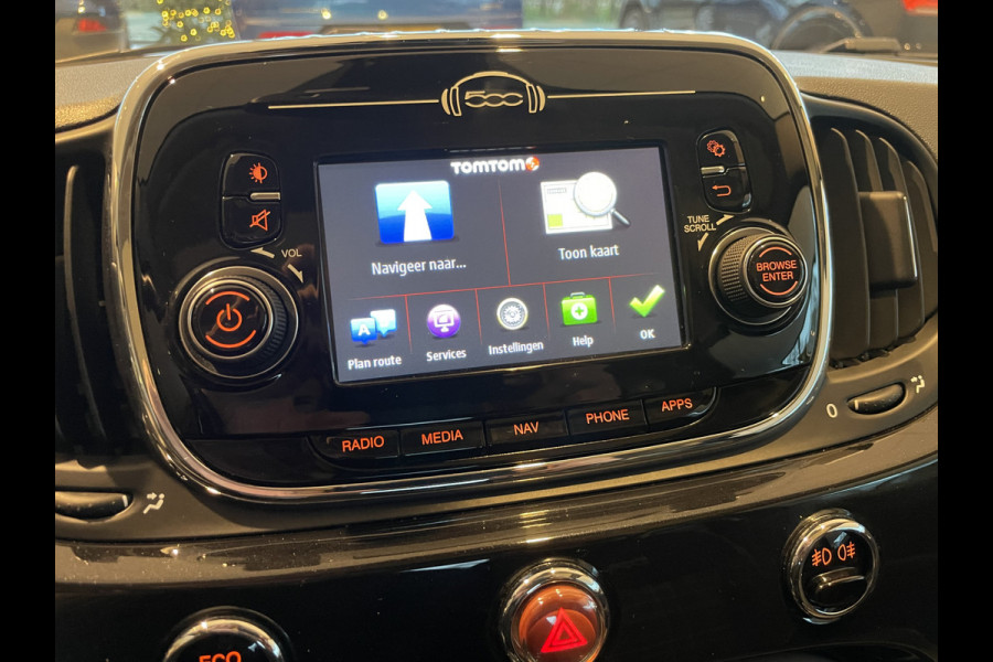 Fiat 500 0.9 TwinAir Turbo Lounge Airco - Cruise control - Parkeersensoren achter - Bluetooth - Panoramadak - Radio - Licht metalen velgen - Stuur multifunctioneel - Start/stop systeem - Elektrische ramen voor
