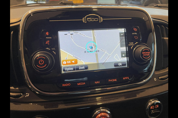 Fiat 500 0.9 TwinAir Turbo Lounge Airco - Cruise control - Parkeersensoren achter - Bluetooth - Panoramadak - Radio - Licht metalen velgen - Stuur multifunctioneel - Start/stop systeem - Elektrische ramen voor