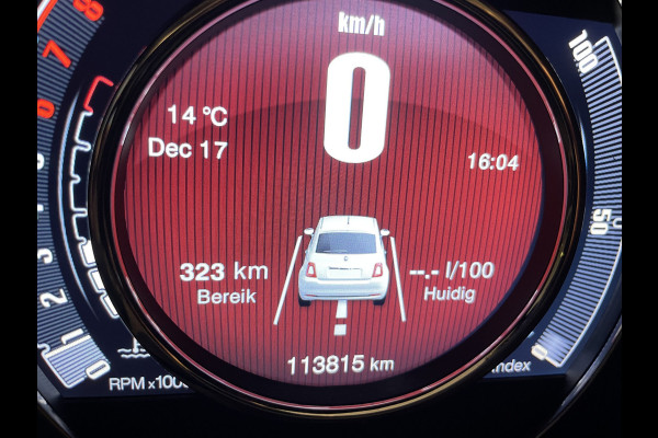 Fiat 500 0.9 TwinAir Turbo Lounge Airco - Cruise control - Parkeersensoren achter - Bluetooth - Panoramadak - Radio - Licht metalen velgen - Stuur multifunctioneel - Start/stop systeem - Elektrische ramen voor