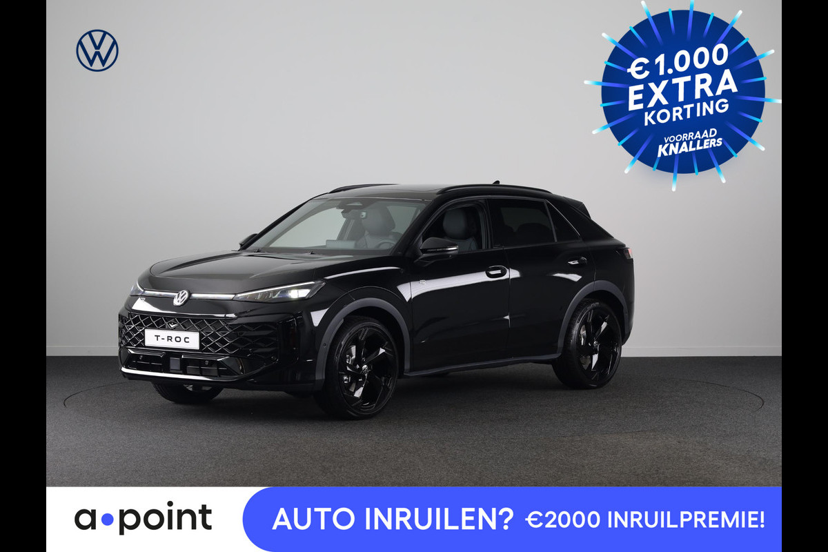 Volkswagen T-Roc R-Line First Edition 1.5 eTSI 110 kW / 150 PK SUV | Interieur Pakket leder 'Varenna' | Black Style Pakket | Panoramaschuif-kanteldak | Trekhaak | Koplampverlichting matrix-led (IQ.LIGHT) | Assistance Pakket | Elek. achterklep