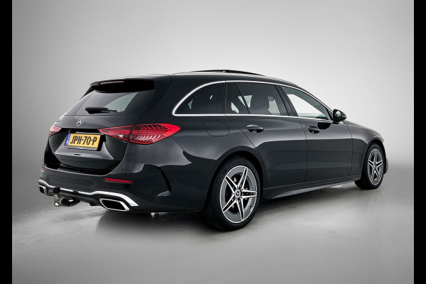 Mercedes-Benz C-Klasse Estate 300 e AMG Plug-In Hybride AMG Line | Trekhaak | Panorama Schuif-Kanteldak | Digital Licht | Rijassistentiepakket Plus incl. PRE-SAFE Inclusief 24 maanden MB Certified garantie voor Europa.