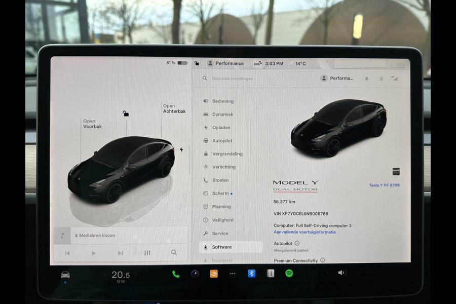 Tesla Model Y Performance AWD 75 kWh VAN: €39.900,- VOOR: €37.877,- UW EINDEJAARSVOORDEEL: €2.023,-| AUTOPILOT| VOLLEDIGE FABRIEKSGARANTIE T/M 6-2026/80.000KM | AANDRIJFLIJN EN ACCU GARANTIE T/M 12-2030 of 192.000km
