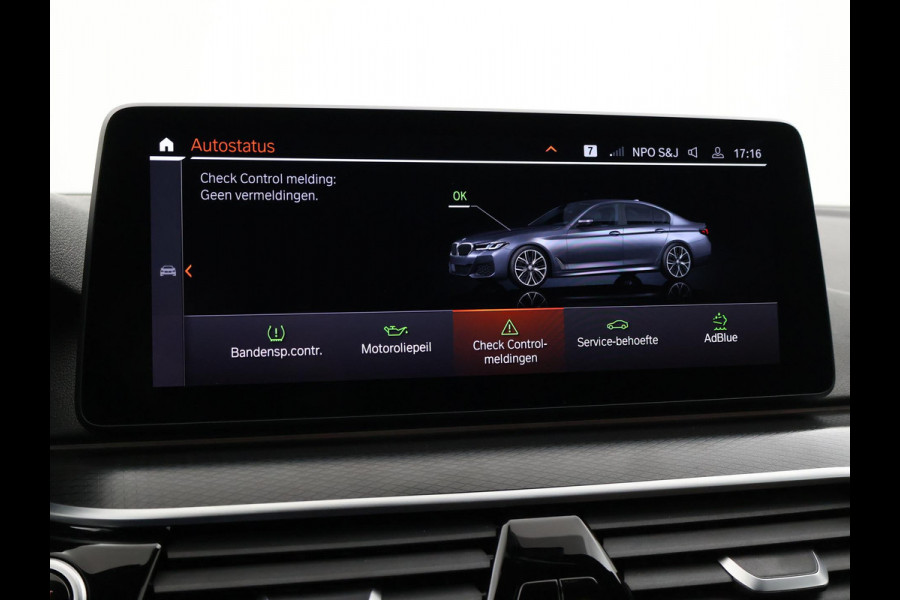 BMW 5 Serie 518D M-SPORT SEDAN + NAPPA LEDEREN COMFORTZETELS | TREKHAAK | H/K | HEAD-UP | SFEERVERLICHTING