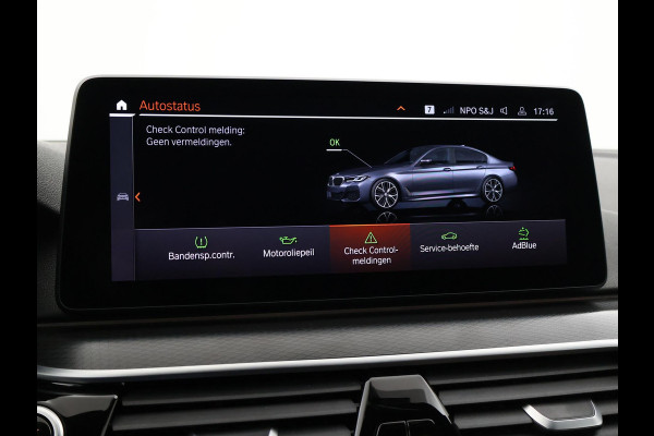 BMW 5 Serie 518D M-SPORT SEDAN + NAPPA LEDEREN COMFORTZETELS | TREKHAAK | H/K | HEAD-UP | SFEERVERLICHTING