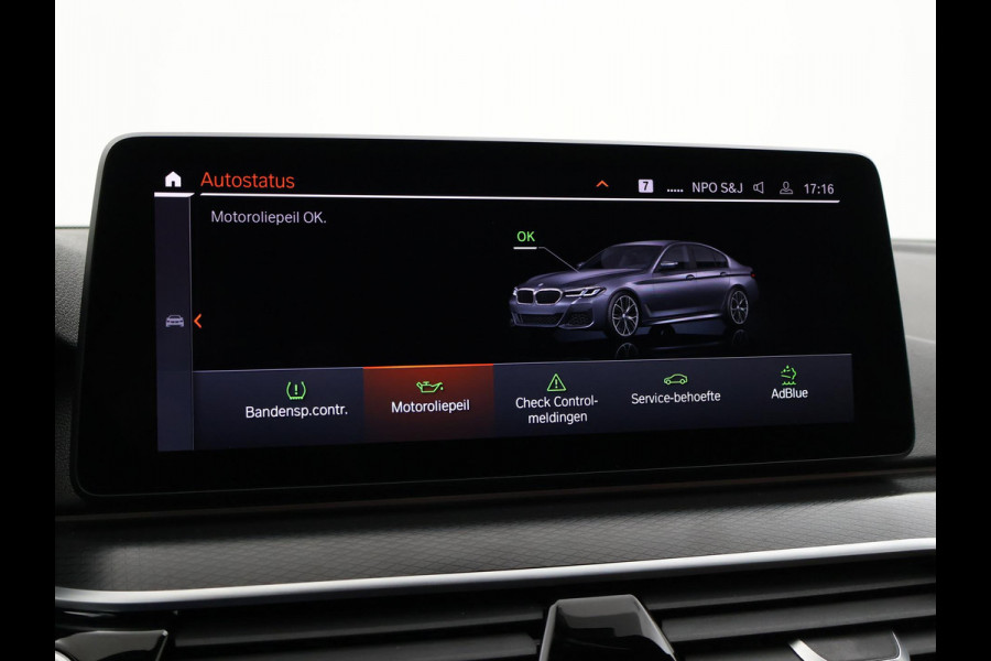 BMW 5 Serie 518D M-SPORT SEDAN + NAPPA LEDEREN COMFORTZETELS | TREKHAAK | H/K | HEAD-UP | SFEERVERLICHTING