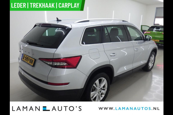 Škoda Kodiaq 1.5 TSI 150pk DSG Business Edition Plus Aut. | Leder CarPlay Trekhaak Canton ECC Navi LED ACC 18" LMV 360 Camera Metallic | Voor