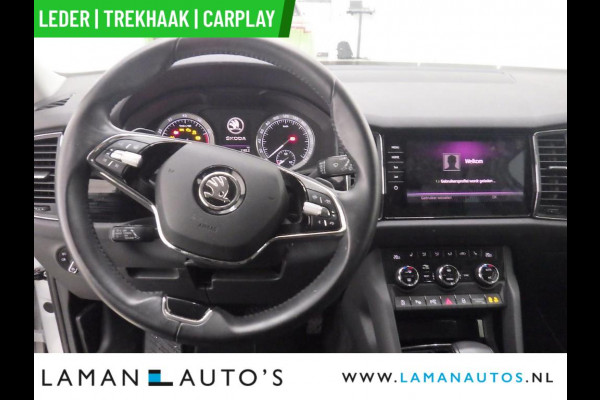 Škoda Kodiaq 1.5 TSI 150pk DSG Business Edition Plus Aut. | Leder CarPlay Trekhaak Canton ECC Navi LED ACC 18" LMV 360 Camera Metallic | Voor