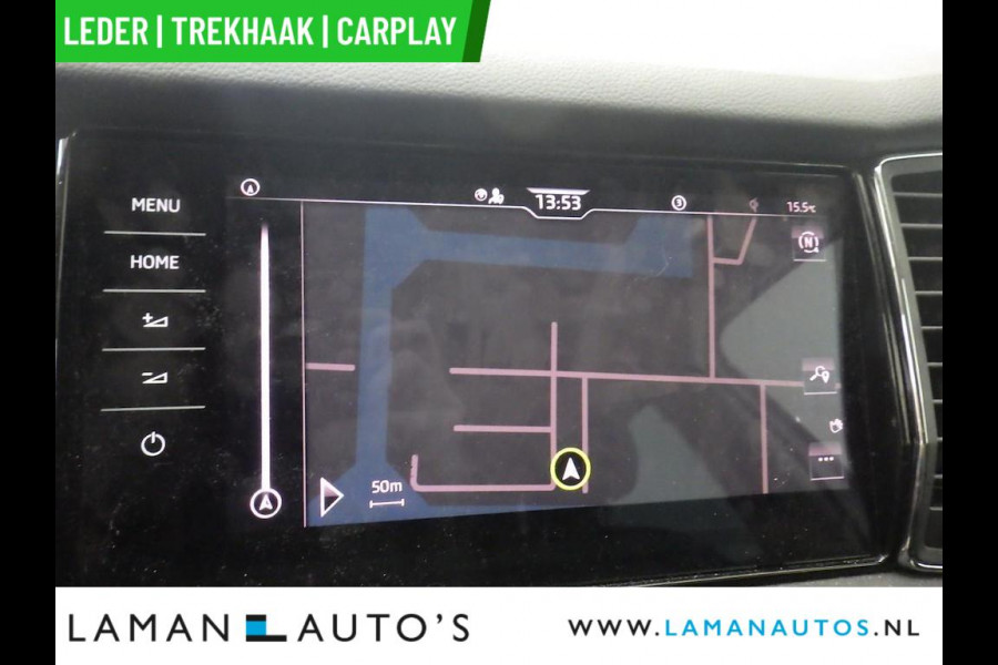 Škoda Kodiaq 1.5 TSI 150pk DSG Business Edition Plus Aut. | Leder CarPlay Trekhaak Canton ECC Navi LED ACC 18" LMV 360 Camera Metallic | Voor