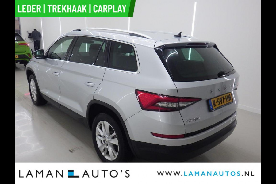 Škoda Kodiaq 1.5 TSI 150pk DSG Business Edition Plus Aut. | Leder CarPlay Trekhaak Canton ECC Navi LED ACC 18" LMV 360 Camera Metallic | Voor