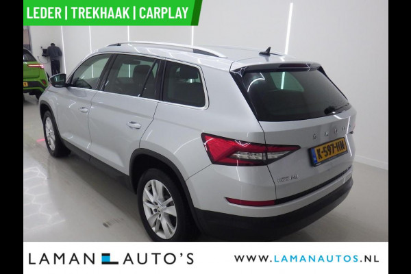 Škoda Kodiaq 1.5 TSI 150pk DSG Business Edition Plus Aut. | Leder CarPlay Trekhaak Canton ECC Navi LED ACC 18" LMV 360 Camera Metallic | Voor