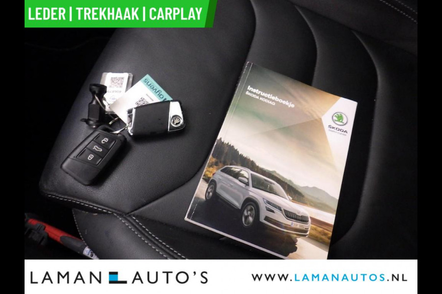 Škoda Kodiaq 1.5 TSI 150pk DSG Business Edition Plus Aut. | Leder CarPlay Trekhaak Canton ECC Navi LED ACC 18" LMV 360 Camera Metallic | Voor