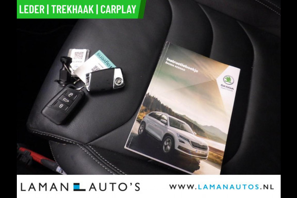 Škoda Kodiaq 1.5 TSI 150pk DSG Business Edition Plus Aut. | Leder CarPlay Trekhaak Canton ECC Navi LED ACC 18" LMV 360 Camera Metallic | Voor