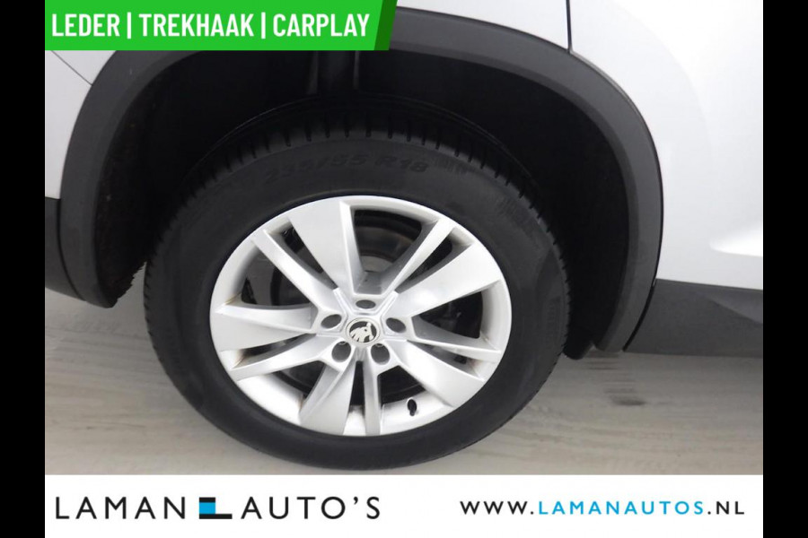 Škoda Kodiaq 1.5 TSI 150pk DSG Business Edition Plus Aut. | Leder CarPlay Trekhaak Canton ECC Navi LED ACC 18" LMV 360 Camera Metallic | Voor