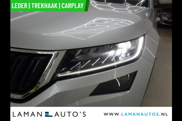 Škoda Kodiaq 1.5 TSI 150pk DSG Business Edition Plus Aut. | Leder CarPlay Trekhaak Canton ECC Navi LED ACC 18" LMV 360 Camera Metallic | Voor