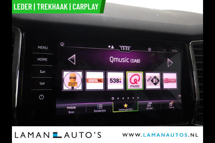 Škoda Kodiaq 1.5 TSI 150pk DSG Business Edition Plus Aut. | Leder CarPlay Trekhaak Canton ECC Navi LED ACC 18" LMV 360 Camera Metallic | Voor
