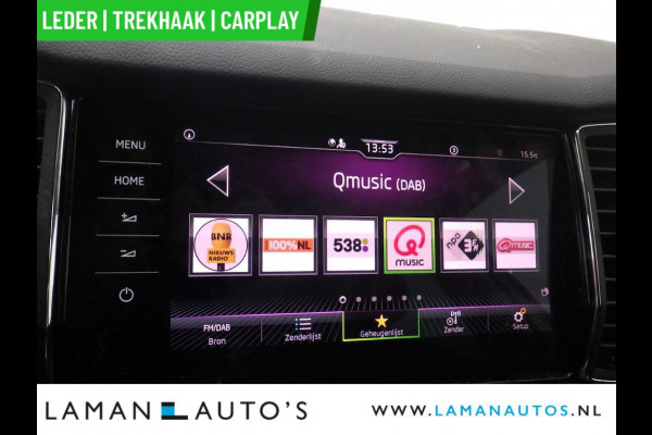Škoda Kodiaq 1.5 TSI 150pk DSG Business Edition Plus Aut. | Leder CarPlay Trekhaak Canton ECC Navi LED ACC 18" LMV 360 Camera Metallic | Voor