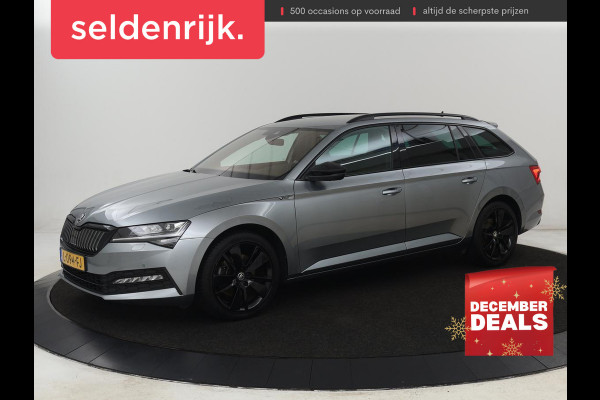 Škoda Superb 1.4 TSI iV Sportline | Trekhaak | 360 Camera | Achterbankverwarming | Adaptive cruise | Alcantara | Matrix LED | Carplay | Keyless | Sportstoelen | Memory | Navigatie | Stuurverwarming | PHEV | Plug In