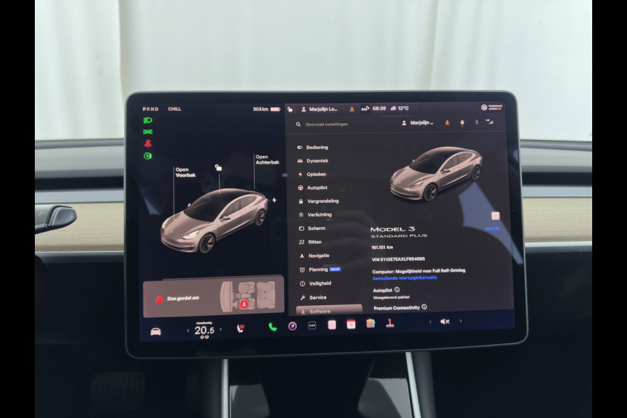 Tesla Model 3 Standard RWD Plus 60 kWh [ 3-Fase ] {SOH-86%} (INCL-BTW) Aut. *PANO | AUTO-PILOT | LEATHER | KEYLESS | FULL-LED | MEMORY-PACK | SURROUND-VIEW | DAB | CARPLAY | DIGI-COCKPIT | LANE-ASSIST | COMFORT-SEATS | 18"ALU*