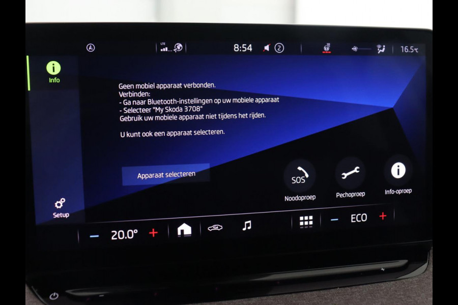 Škoda ENYAQ iV 80 | Warmtepomp | Trekhaak | Matrix LED | Adaptive cruise | Keyless | Camera | Half leder | Stuurverwarming | Memory | Navigatie | Climate control | Dodehoek detectie | Getint glas