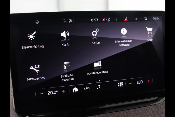 Škoda ENYAQ iV 80 | Warmtepomp | Trekhaak | Matrix LED | Adaptive cruise | Keyless | Camera | Half leder | Stuurverwarming | Memory | Navigatie | Climate control | Dodehoek detectie | Getint glas