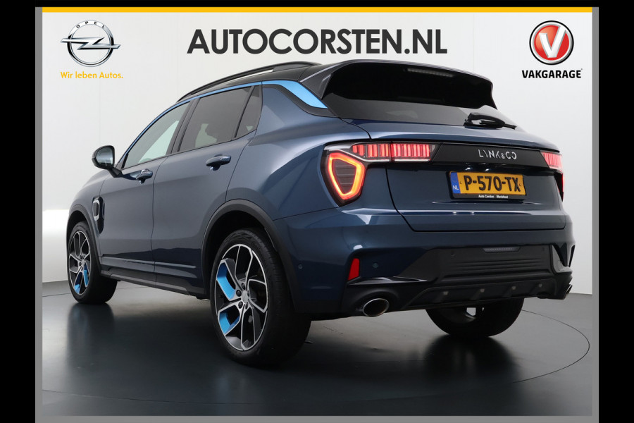 Lynk & Co 01**Gereserveerd** PHEV AUT-7 261pk Pano-Schuifdak Lmv 20" 360°Camera Apple Carplay Android Auto Adap.Cruise Navi Pdc Ecc Keyless Led Plug-In Hybri Elek.Memory.Stoel File assistent Dodehoek detector Elektrisch bedienbare achterklep Rijstrooksensor Wifi Verkeersbord detectie 425Nm koppel 3,7kw laadvermogen  1800kg Trekvermogen 1e Eigenaar Origineel Nederlandse auto!