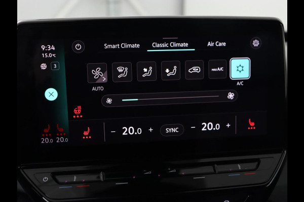 Volkswagen ID.3 First Max 58 kWh | Panoramadak | Head-Up | Stoelverwarming | Massage | Matrix LED | Adaptive cruise | 20'' | Keyless | Navigatie | Dodehoek detectie | Sfeerverlichting