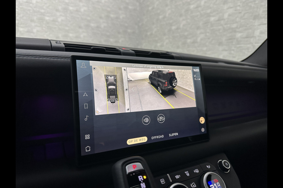 Land Rover Defender 110 2.0 P300e 110 X-Dynamic HSE | Black-Optic | Panorama | 360 Camera | Meridian | Trekhaak | Luchtvering | ACC | Stoelventilatie | Cold-Climate Pack | Leder | Head-Up | Keyless-Entry | Luchtvering | 22'' | Memory | Interieurdelen Leder | Standkachel | Dodehoek |