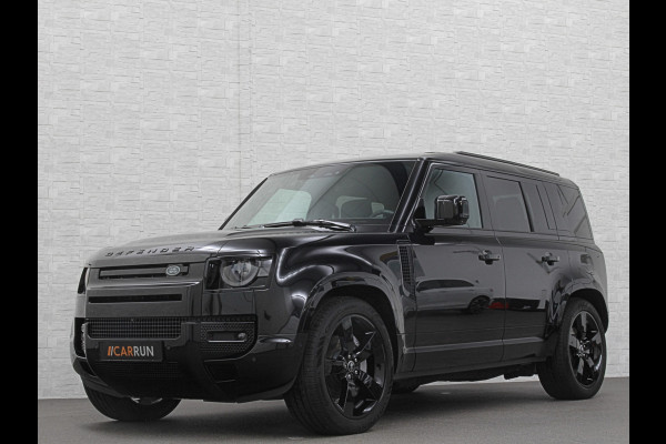 Land Rover Defender 110 2.0 P300e 110 X-Dynamic HSE | Black-Optic | Panorama | 360 Camera | Meridian | Trekhaak | Luchtvering | ACC | Stoelventilatie | Cold-Climate Pack | Leder | Head-Up | Keyless-Entry | Luchtvering | 22'' | Memory | Interieurdelen Leder | Standkachel | Dodehoek |