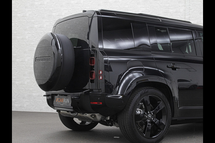 Land Rover Defender 110 2.0 P300e 110 X-Dynamic HSE | Black-Optic | Panorama | 360 Camera | Meridian | Trekhaak | Luchtvering | ACC | Stoelventilatie | Cold-Climate Pack | Leder | Head-Up | Keyless-Entry | Luchtvering | 22'' | Memory | Interieurdelen Leder | Standkachel | Dodehoek |