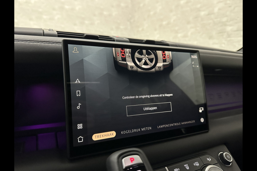 Land Rover Defender 110 2.0 P300e 110 X-Dynamic HSE | Black-Optic | Panorama | 360 Camera | Meridian | Trekhaak | Luchtvering | ACC | Stoelventilatie | Cold-Climate Pack | Leder | Head-Up | Keyless-Entry | Luchtvering | 22'' | Memory | Interieurdelen Leder | Standkachel | Dodehoek |