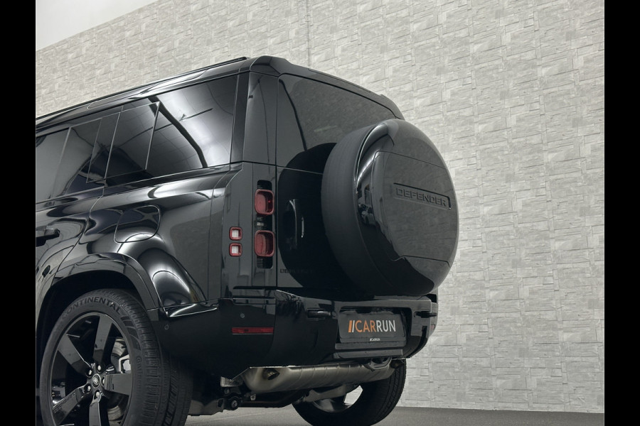 Land Rover Defender 110 2.0 P300e 110 X-Dynamic HSE | Black-Optic | Panorama | 360 Camera | Meridian | Trekhaak | Luchtvering | ACC | Stoelventilatie | Cold-Climate Pack | Leder | Head-Up | Keyless-Entry | Luchtvering | 22'' | Memory | Interieurdelen Leder | Standkachel | Dodehoek |