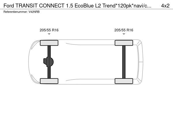 Ford Transit Connect 1.5 EcoBlue L2 Trend*120pk*navi/camera*