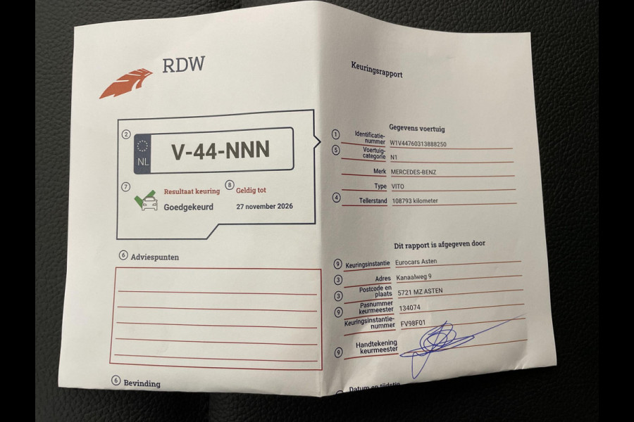 Mercedes-Benz Vito 114 CDI Lang Automaat Airco 2X schuifdeur Adaptieve Cruise Control Navi LM velgen Leder