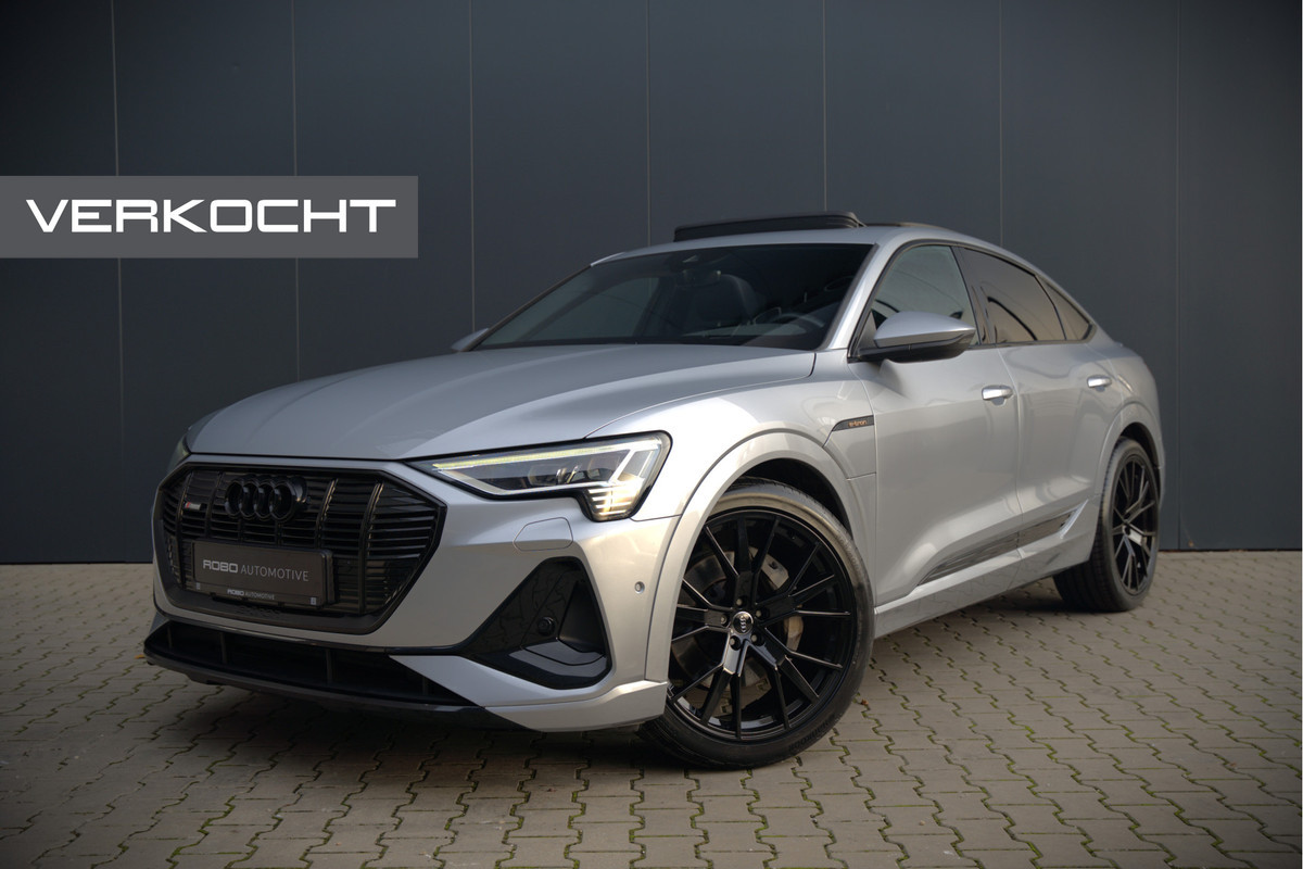 Audi e-tron Sportback 50 quattro S edition 71 kWh | S-Line | Black Edition | Panoramadak | Memory Seats | Luchtvering | Adaptive Cruise Control | Apple Carplay | Keyless | Matrix LED | Leder | Stoelverwarming | NAP |