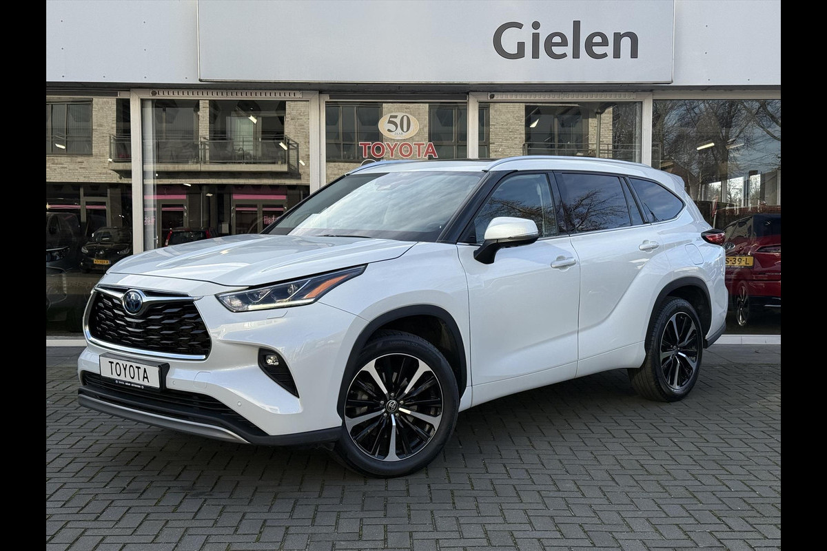 Toyota highlander 2.5 Hybrid AWD Premium | Panoramadak, Head up display, Geheugenfunctie, Stoelventilatie, Leer, 360 Camera, Stuurverwarming