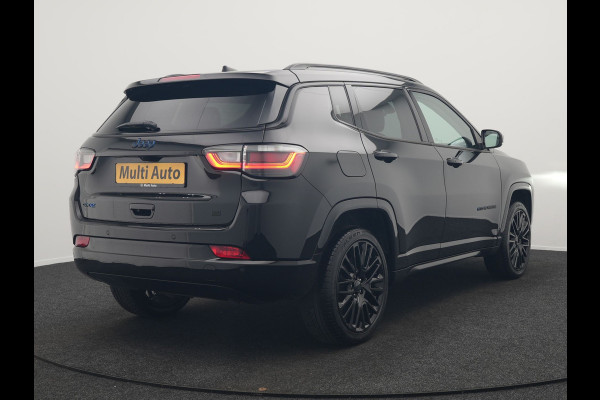 Jeep Compass 4xe 240 Electric S Plug In Hybrid 240pk Dealer O.H. PHEV | Adaptive Cruise | Camera | Lederen Sportstoelen & Stuur Verwarmd | Apple Carplay | Keyless | Navigatie | Virtual | DAB |