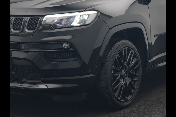 Jeep Compass 4xe 240 Electric S Plug In Hybrid 240pk Dealer O.H. PHEV | Adaptive Cruise | Camera | Lederen Sportstoelen & Stuur Verwarmd | Apple Carplay | Keyless | Navigatie | Virtual | DAB |