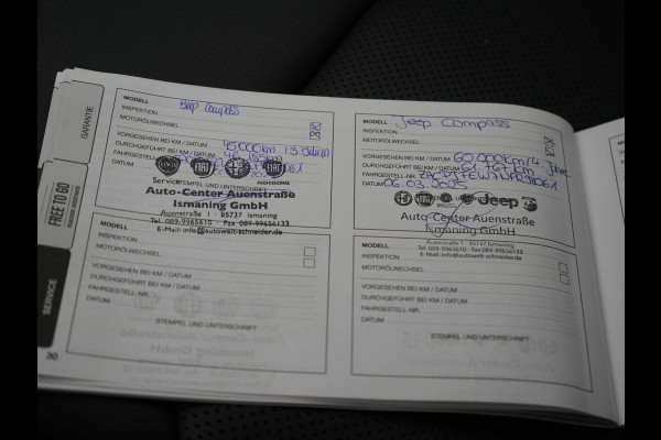 Jeep Compass 4xe 240 Electric S Plug In Hybrid 240pk Dealer O.H. PHEV | Adaptive Cruise | Camera | Lederen Sportstoelen & Stuur Verwarmd | Apple Carplay | Keyless | Navigatie | Virtual | DAB |