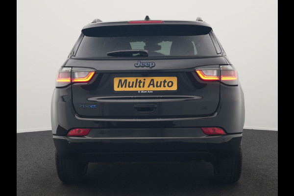 Jeep Compass 4xe 240 Electric S Plug In Hybrid 240pk Dealer O.H. PHEV | Adaptive Cruise | Camera | Lederen Sportstoelen & Stuur Verwarmd | Apple Carplay | Keyless | Navigatie | Virtual | DAB |