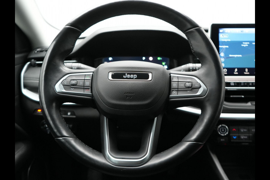 Jeep Compass 4xe 240 Electric S Plug In Hybrid 240pk Dealer O.H. PHEV | Adaptive Cruise | Camera | Lederen Sportstoelen & Stuur Verwarmd | Apple Carplay | Keyless | Navigatie | Virtual | DAB |