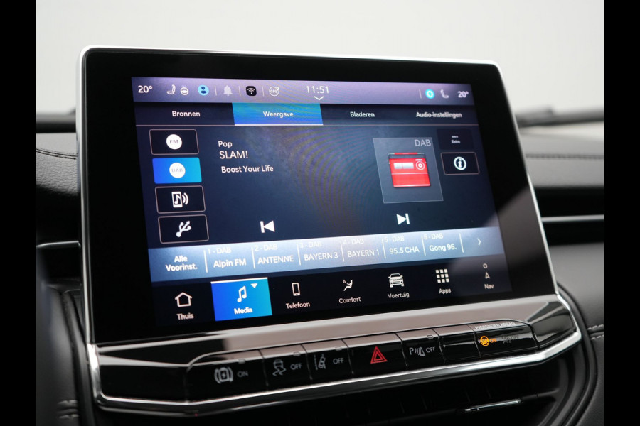 Jeep Compass 4xe 240 Electric S Plug In Hybrid 240pk Dealer O.H. PHEV | Adaptive Cruise | Camera | Lederen Sportstoelen & Stuur Verwarmd | Apple Carplay | Keyless | Navigatie | Virtual | DAB |