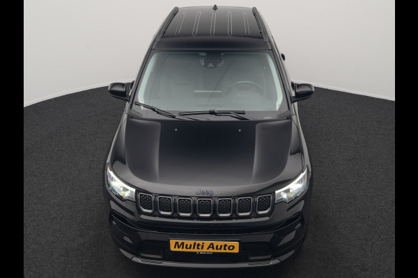 Jeep Compass 4xe 240 Electric S Plug In Hybrid 240pk Dealer O.H. PHEV | Adaptive Cruise | Camera | Lederen Sportstoelen & Stuur Verwarmd | Apple Carplay | Keyless | Navigatie | Virtual | DAB |
