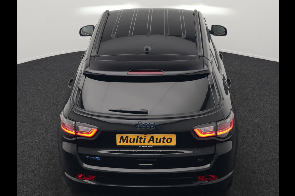 Jeep Compass 4xe 240 Electric S Plug In Hybrid 240pk Dealer O.H. PHEV | Adaptive Cruise | Camera | Lederen Sportstoelen & Stuur Verwarmd | Apple Carplay | Keyless | Navigatie | Virtual | DAB |