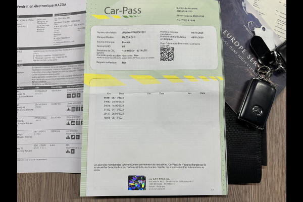 Mazda CX-3 2.0 Automaat SkyActiv-G 121 Luxury 1eEig|Headup|Camera|CarPlay|Keyless|DAB
