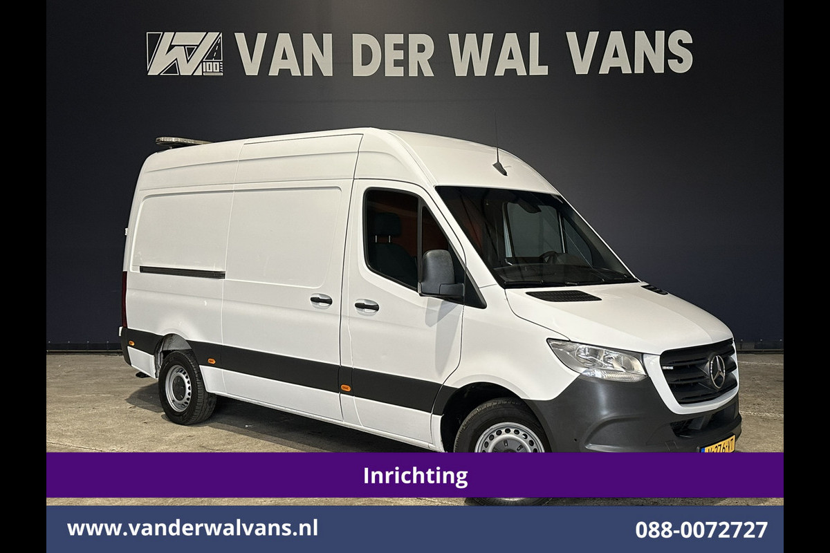 Mercedes-Benz Sprinter 316 CDI 164pk 3500kg Trekhaak L2H2 Inrichting Euro6 Airco | Omvormer | Camera | Apple Carplay | Cruisecontrol Android Auto, Parkeersensoren, achterwiel aandrijving