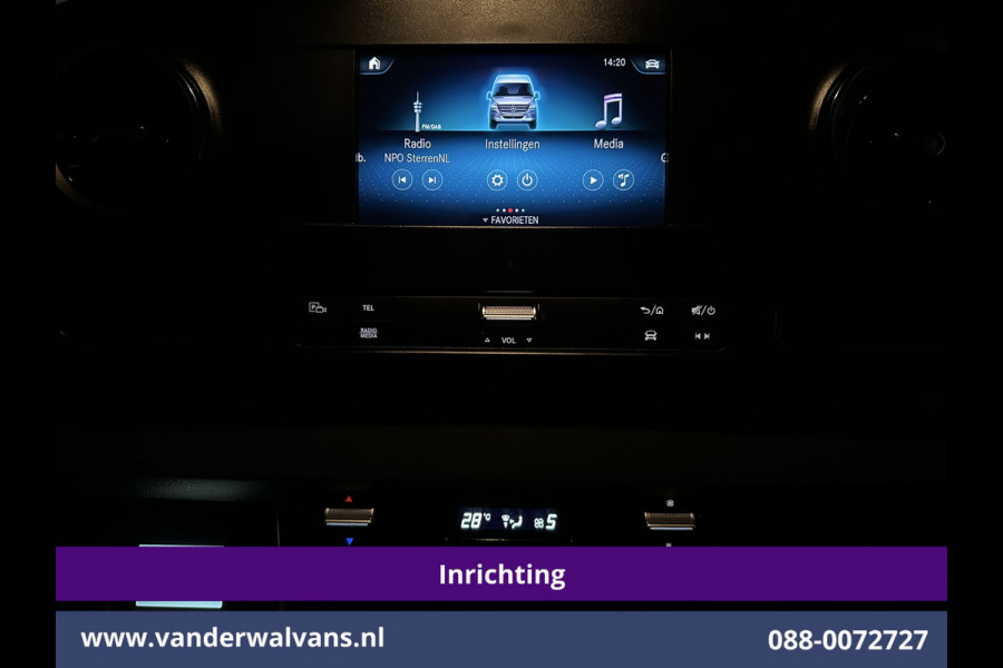 Mercedes-Benz Sprinter 316 CDI 164pk 3500kg Trekhaak L2H2 Inrichting Euro6 Airco | Omvormer | Camera | Apple Carplay | Cruisecontrol Android Auto, Parkeersensoren, achterwiel aandrijving
