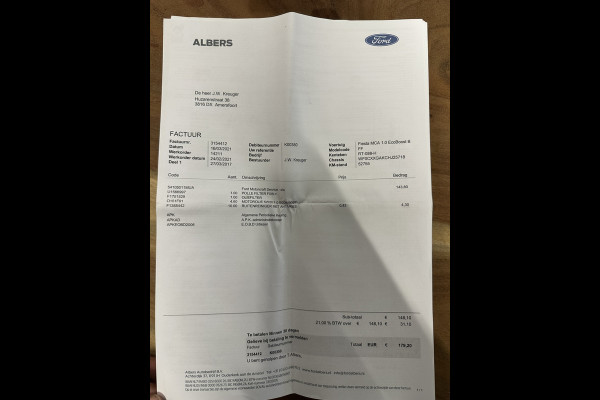 Ford Fiesta 1.0 EcoBoost Black Edition 140-PK / CLIMA / CRUISE / NAVI