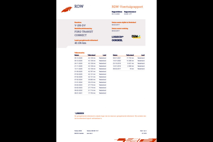 Ford Transit Connect BENZINE 1.0 Ecoboost 100pk L1 Ambiente, Airco, Schuifdeur, Parkeersensors, RIJKLAARPRIJS!