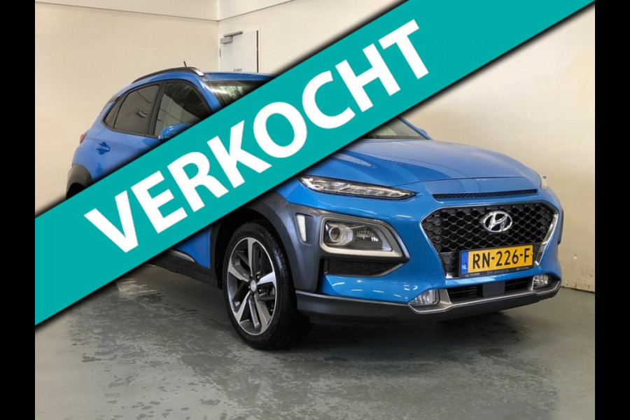 Hyundai Kona 1.0T Premium - Navi - Climate - Leder - Camera - Org.NL - lage km stand